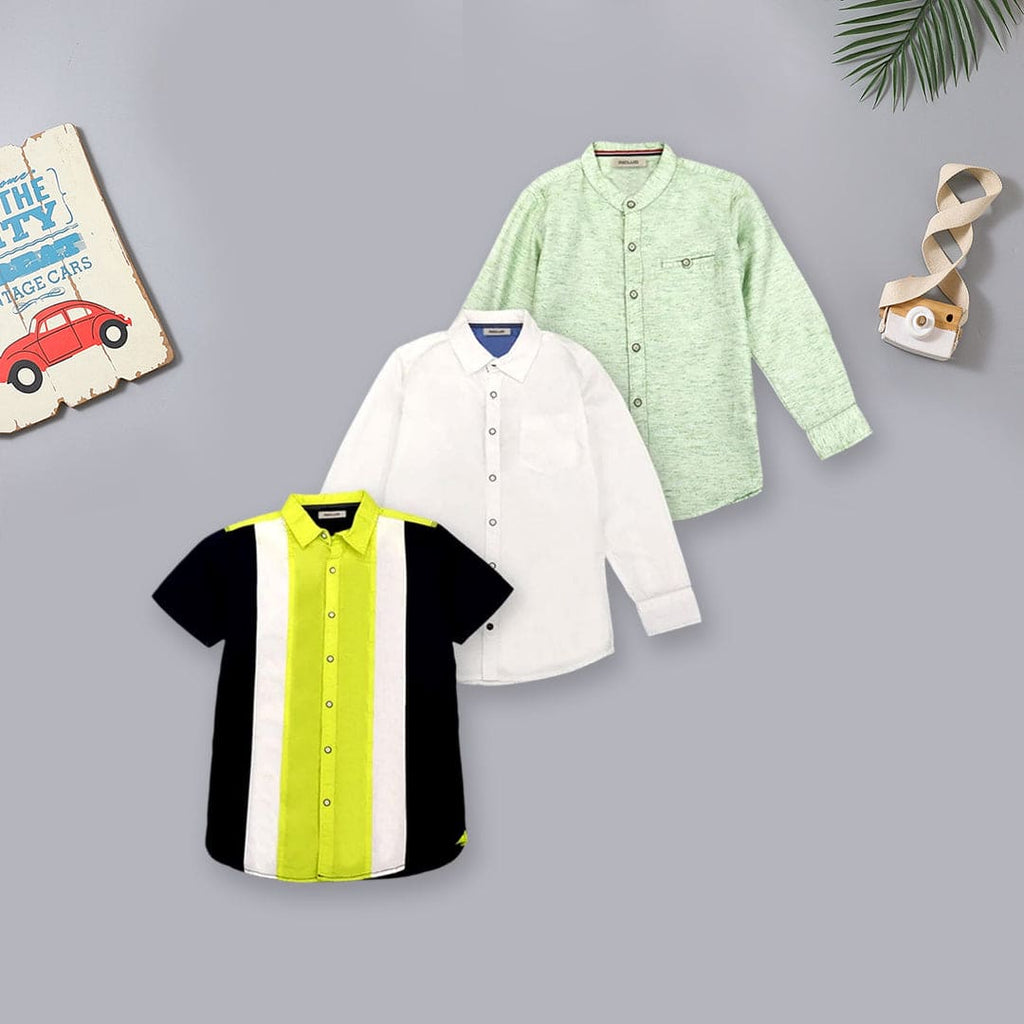 Boys Casual Shirt Set (Pack of 3)