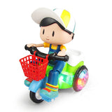Musical Stunt Tricycle Toy with 360 Degree Rotation, LED Lights & Sound -Self-Balancing Automatic Dancing Bike for Kids