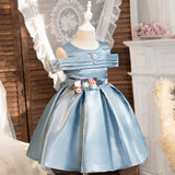 Girls Sleeveless Fit & Flare Party Dress