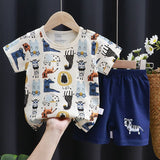 Boys Knitted Yellow Printed 2 Piece Sets