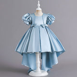 Girls Blue Tail Princess High - End Princess Partywear Dress
