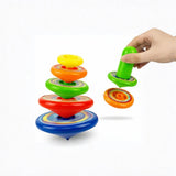 Kids Multicolor Stacking Spinning Top Toy