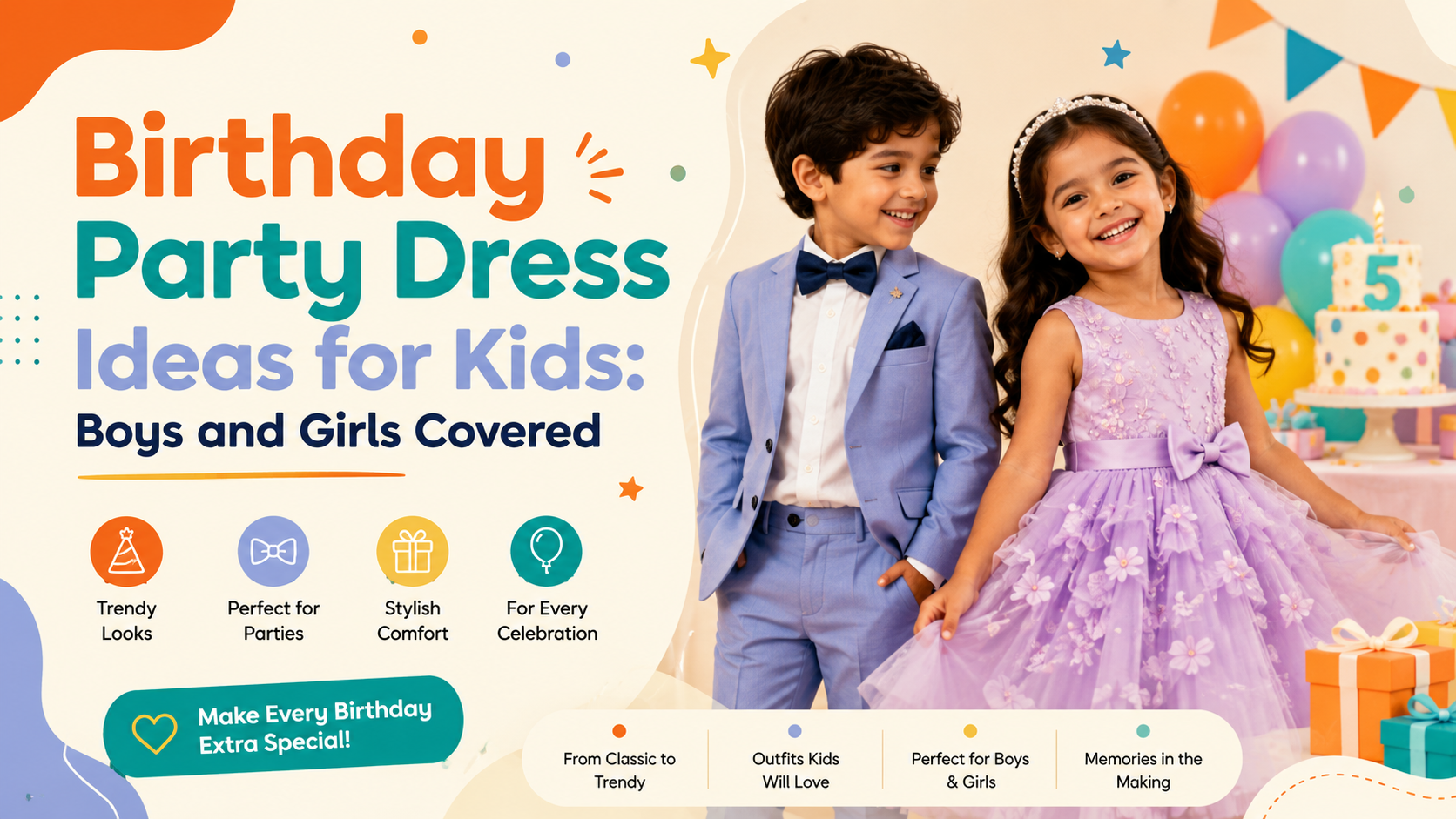 Birthday Party Dress Ideas for Kids: Boys and Girls Covered