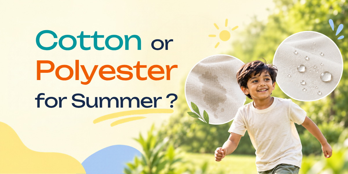 Cotton vs Polyester for Kids Clothes: An Honest Comparison for Indian Weather