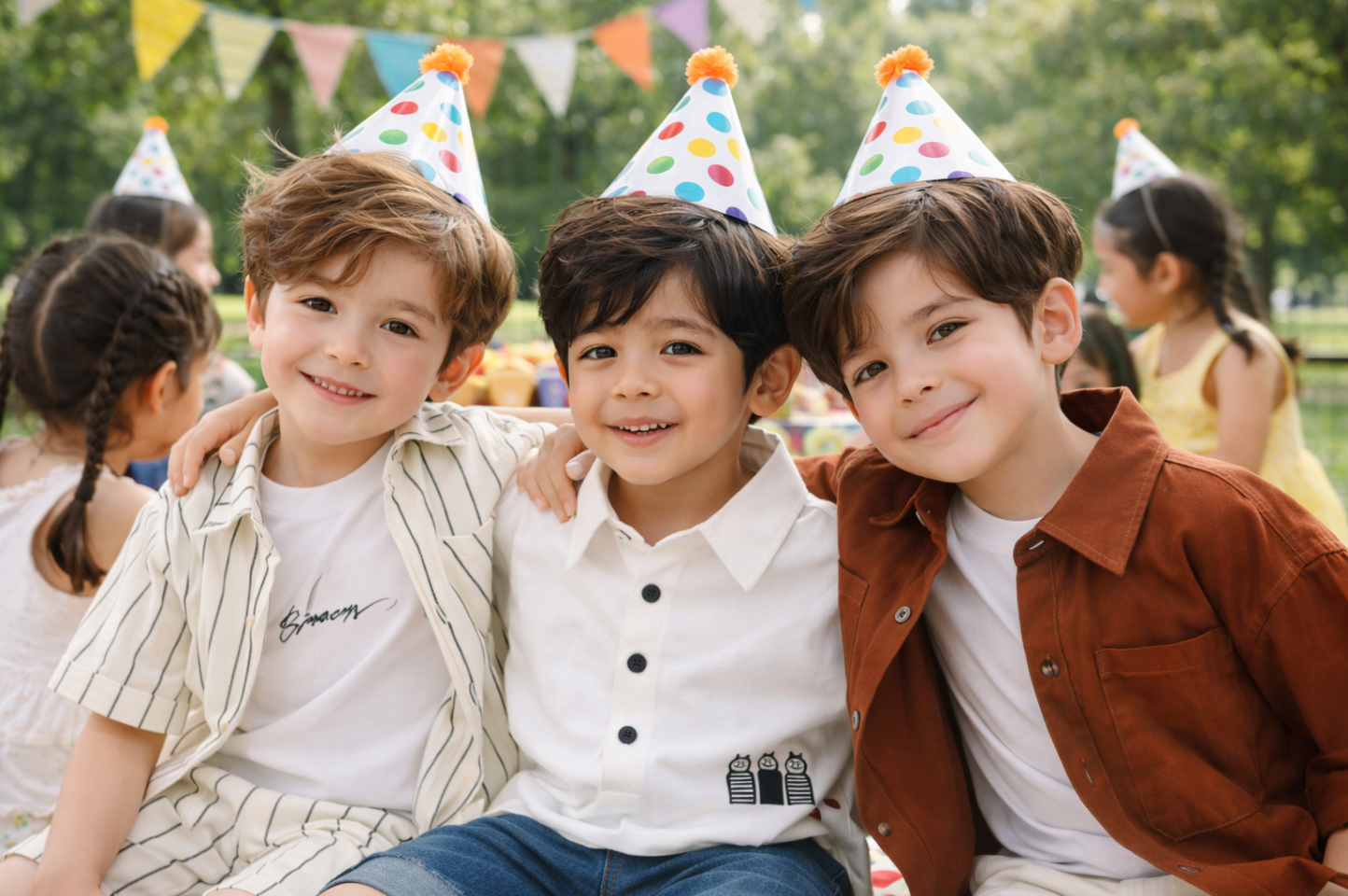 Boys styled for birthday celebrations
