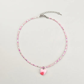 Pack Of 4 Girls Multicolour Beaded Charm Necklace Sets Necklace and Chains