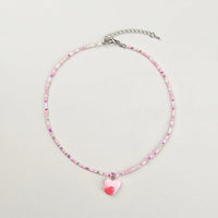 Pack Of 4 Girls Multicolour Beaded Charm Necklace Sets Necklace and Chains