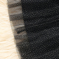 Girls Black Printed One Shoulder Fit And Flared Dress Party Dresses