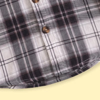 Boys Black Checked Long Sleeve Shirt Shirts