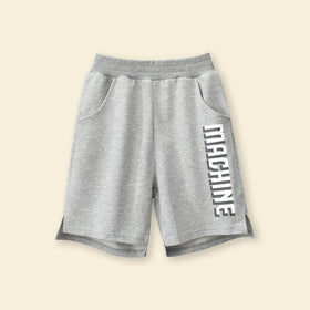 Boys Elasticated Knee Length Shorts Shorts Gray 7-8 Y 