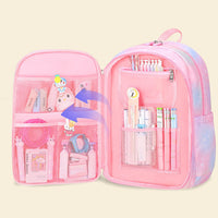 Girls Pink Multi-Compartment School Backpack Trending Accessories