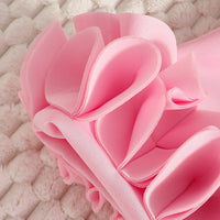 Girls Pink Sleeveless A-line Party Wear Dress With Bow Applique Party Dresses