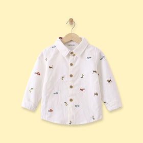 Boys Off White Graphic Long Sleeve Shirt Shirts Off White 1-2 Y