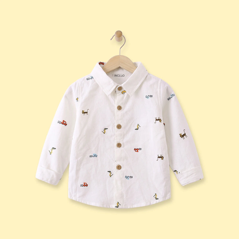 Boys Off White Graphic Long Sleeve Shirt Shirts Off White 1-2 Y