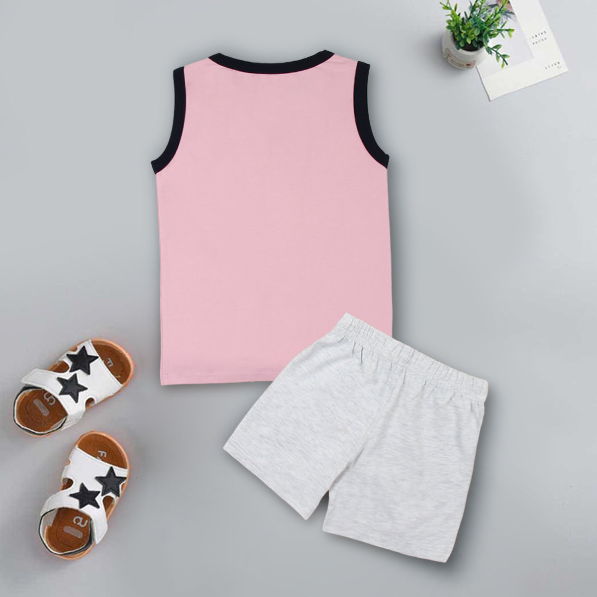 Boys Multicolor Sleeveless Printed T-Shirt With Summer Shorts Sets - Pack Of 2 Sets