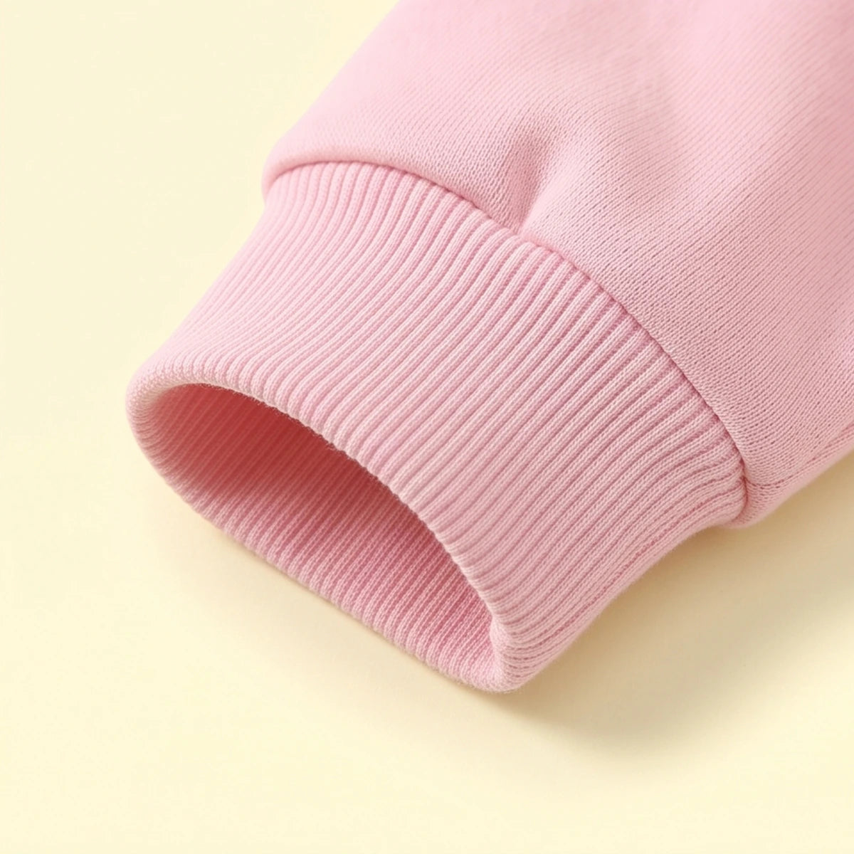 Girls Pink Rabbit Applique Sweatshirt & Joggers Sets Sets