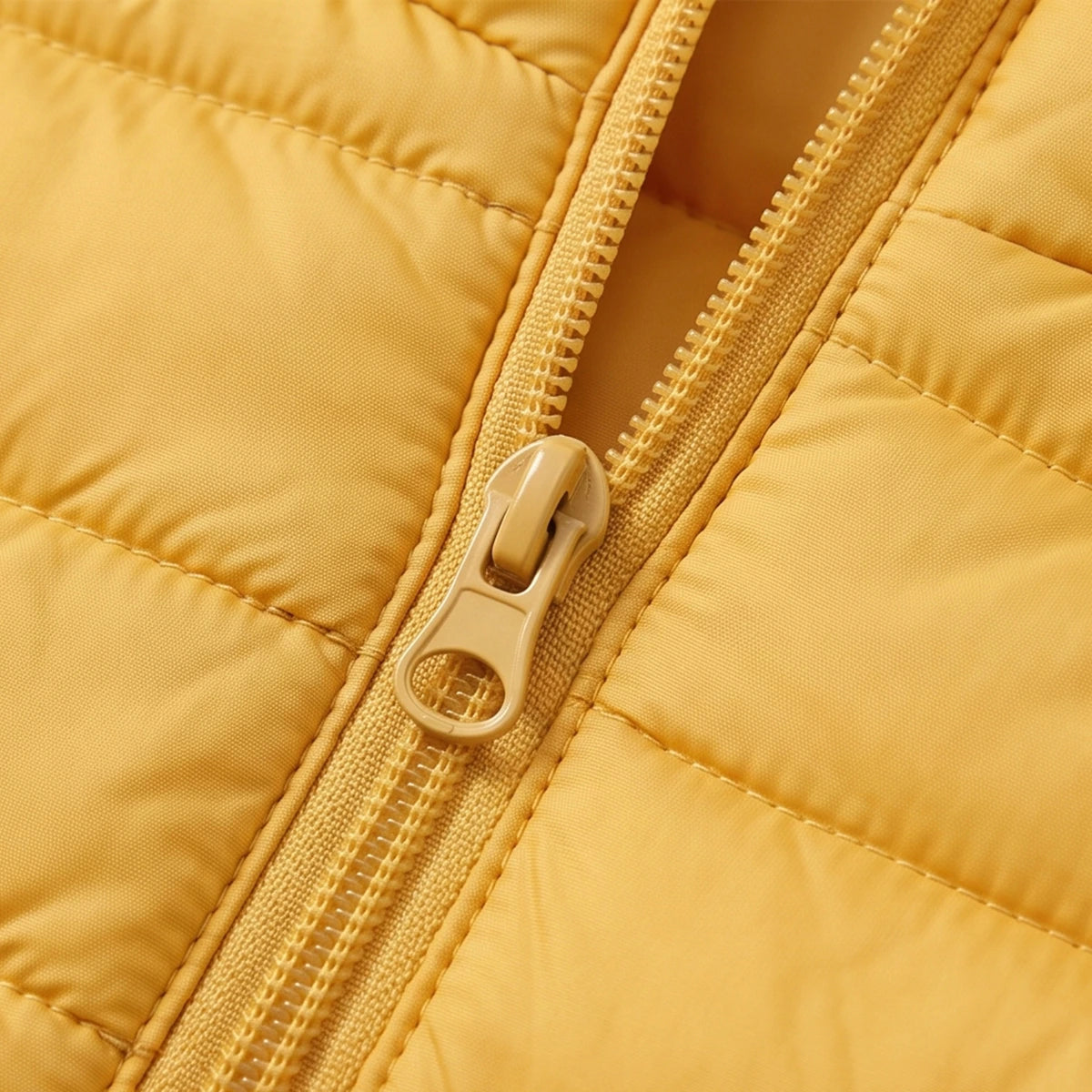 Girls Yellow Hooded Quilted Puffer Jacket Coats & Jackets