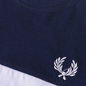 Boys Navy Blue Colorblocked Short Sleeve T-Shirt With Shorts Sets 2 pc. Sets
