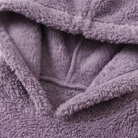 Girls Purple Textured Hooded Sweatshirt & Joggers Co-ord Sets Sets
