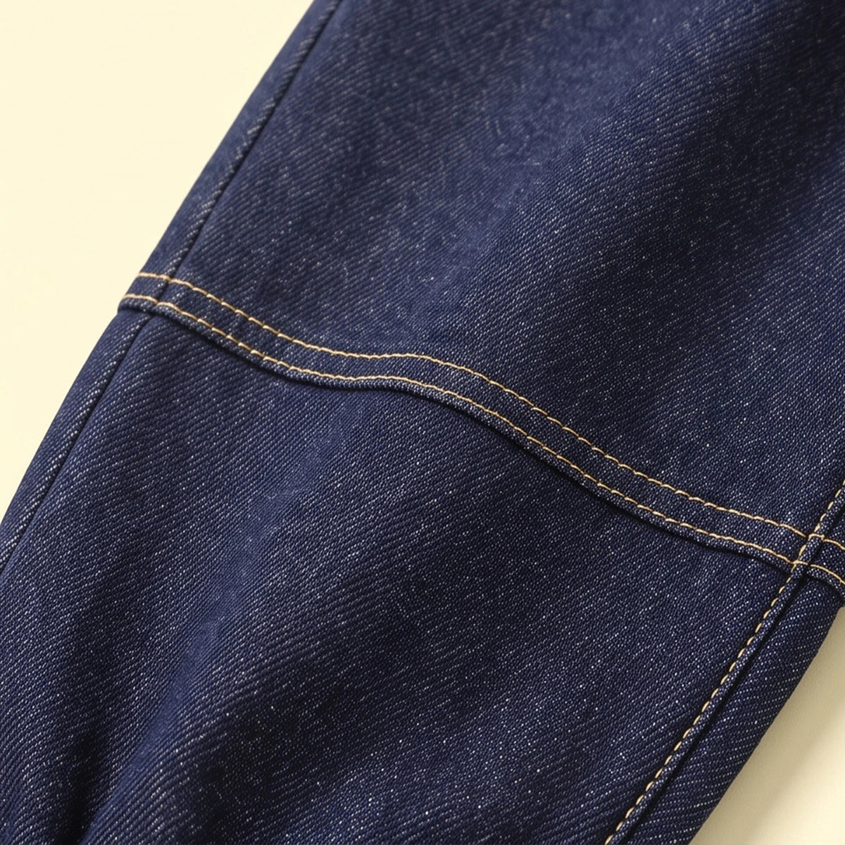 Girls Blue Solid Jeans With Contrast Stitching Jeans
