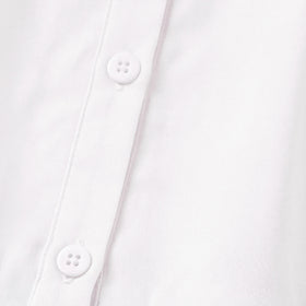 Girls White Long Sleeve Shirt Dress With Denim Vest Casual Dresses