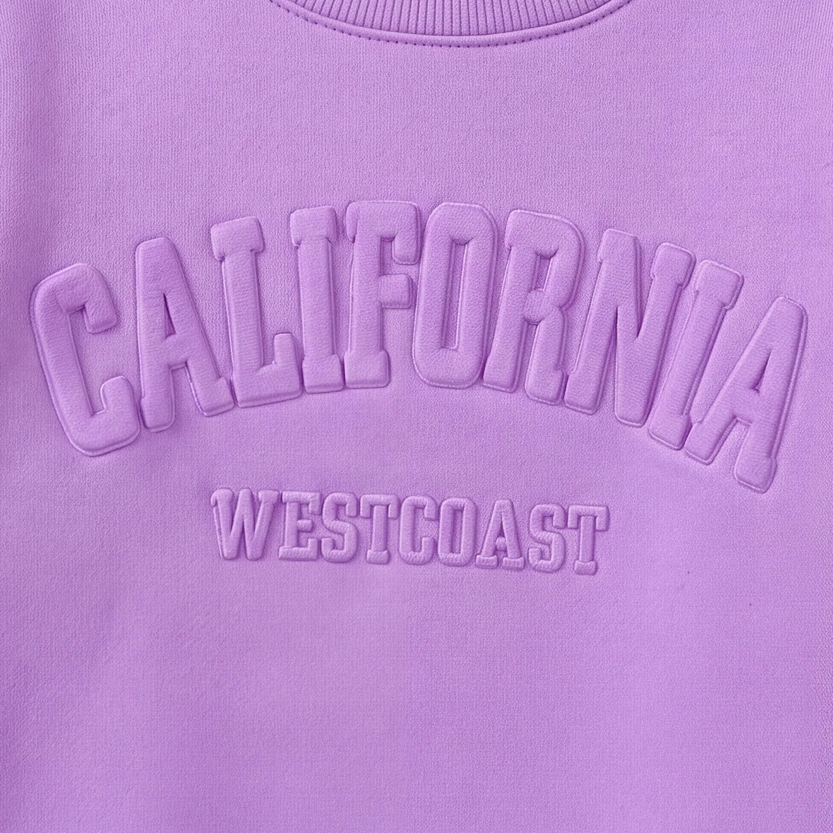 Girls Puple Typography Print Sweatshirt With Pants Set 2 pc. Sets