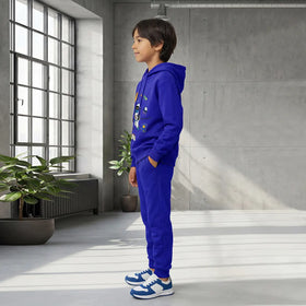 Boys Royal Blue Space Graphics Fleece Sweatshirt With Joggers Sets 2 pc. Sets