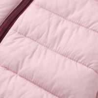 Girls Light Pink Hooded Zip-up Puffer Jacket Coats & Jackets