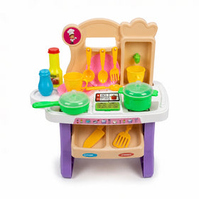 Multicolor Kids Cooking Fun Kitchen Play Set Trending Accessories