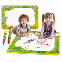 Reusable Water Drawing Mat for Kids- Large Magic Water Coloring Canvas for Painting, Writing & Graffiti Doodle Fun Trending Accessories
