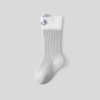 Pack of 6 Girls Multicolor Animal Motif Calf Length Cotton Socks Socks