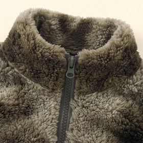 Boys Green Fleece Fuzzy Sleeveless Jacket Coats & Jackets