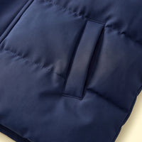 Boys Navy Blue Sleeveless Quilted Puffer Jacket Coats & Jackets