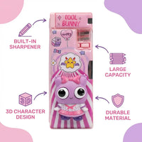 Cute Bunny Cartoon Pencil Case with Built-in Sharpener Trending Accessories