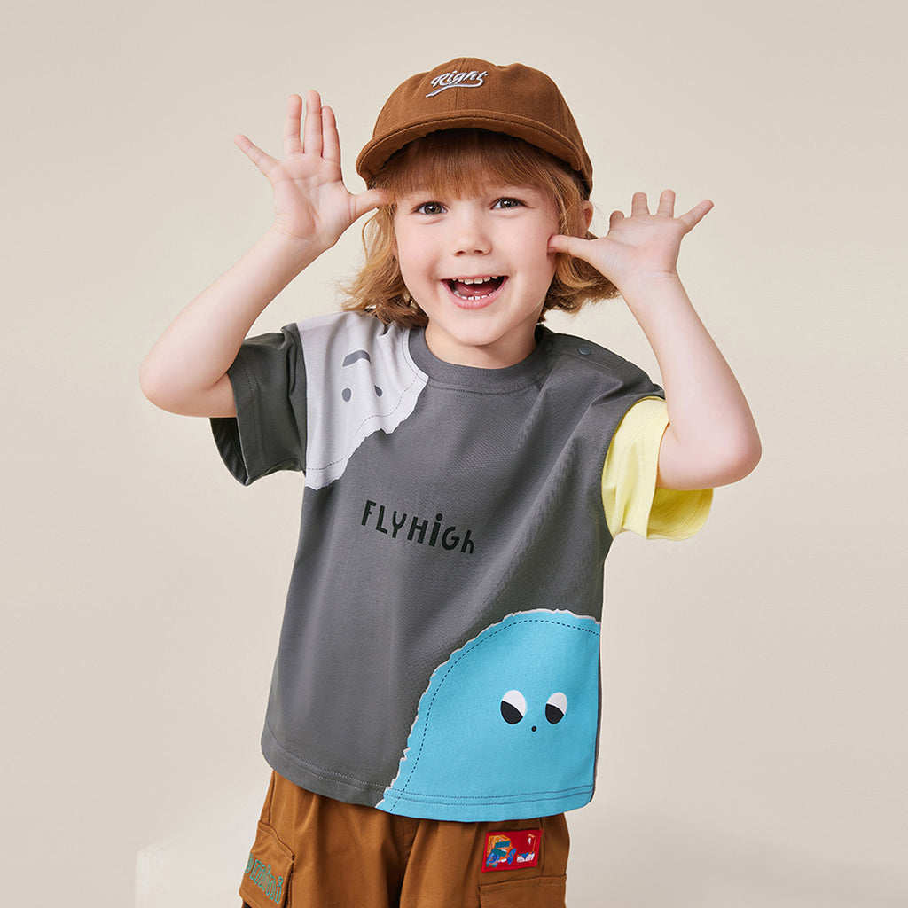 Boys Printed Oversized T-shirt Tshirts   