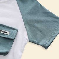 Boys Raglan Sleeve Front Pocket T-Shirt With Shorts Set 2 pc. Sets   