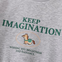 Boys Grey Typographic Sweatshirt & Jogger Sets Sets