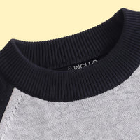 Boys Grey Bear Typographic Knitted Sweater Sweaters & Cardigans