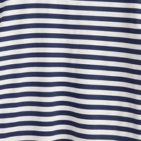 Boys Black Short Sleeves Blue And White Striped T-Shirt Tshirts