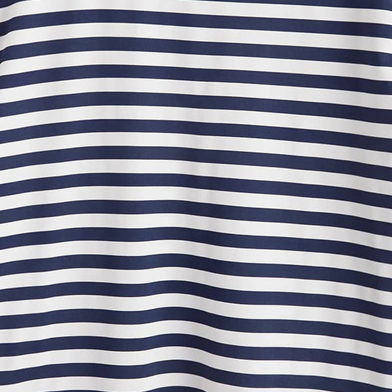 Boys Black Short Sleeves Blue And White Striped T-Shirt Tshirts