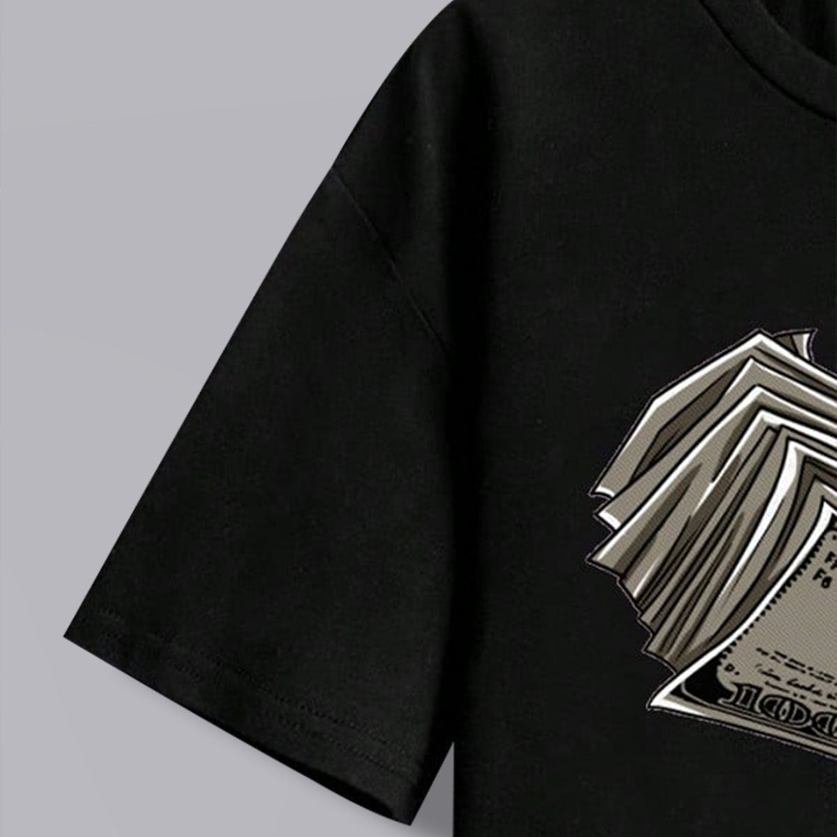 Boys Black Print Graphic Short Sleeves T-Shirt Tshirts