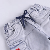 Boys Blue Graphics Short Sleeves T-Shirt With Cargo Shorts Set Sets