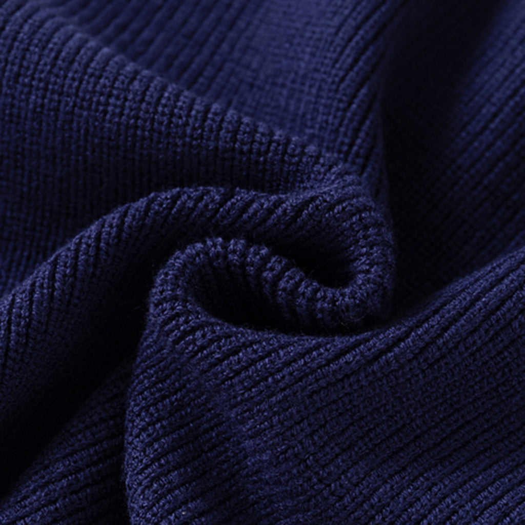 Boys Blue Self-Design Polo Sweater Sweaters & Cardigans