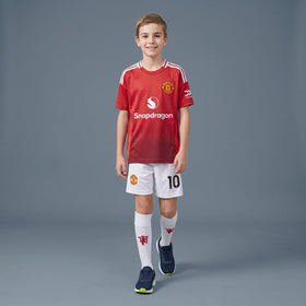 Boys Red Short Sleeve Typography Print T-Shirt With Shorts Sets 2 pc. Sets Red 2-3 Y