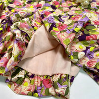Girls Multicolor Floral Printed Sleeveless Balloon Dress Casual Dresses
