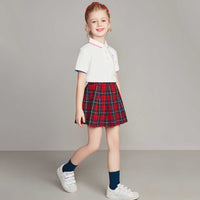 Girls Short Sleeve Polo Neck T-Shirt Tshirts   