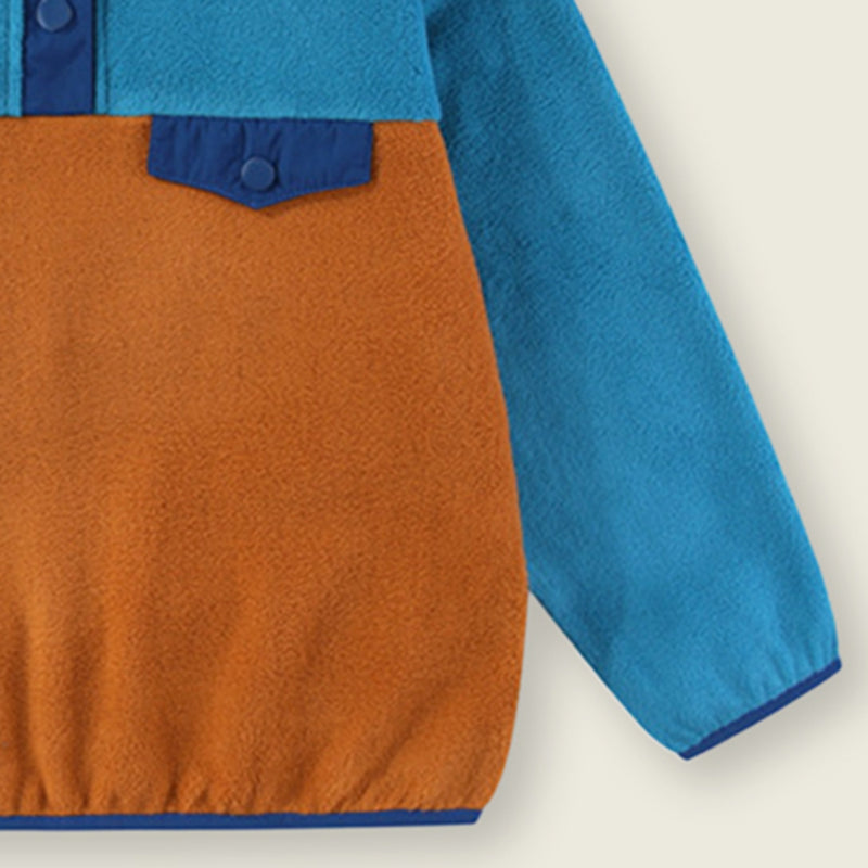 Boys Blue Solid Solid Pullover Sweatshirt Sweatshirts & Hoodies