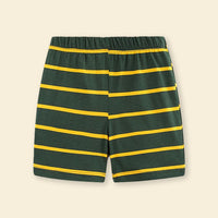Boys Car Print T-Shirt With Striped Shorts 2 pc. Sets   