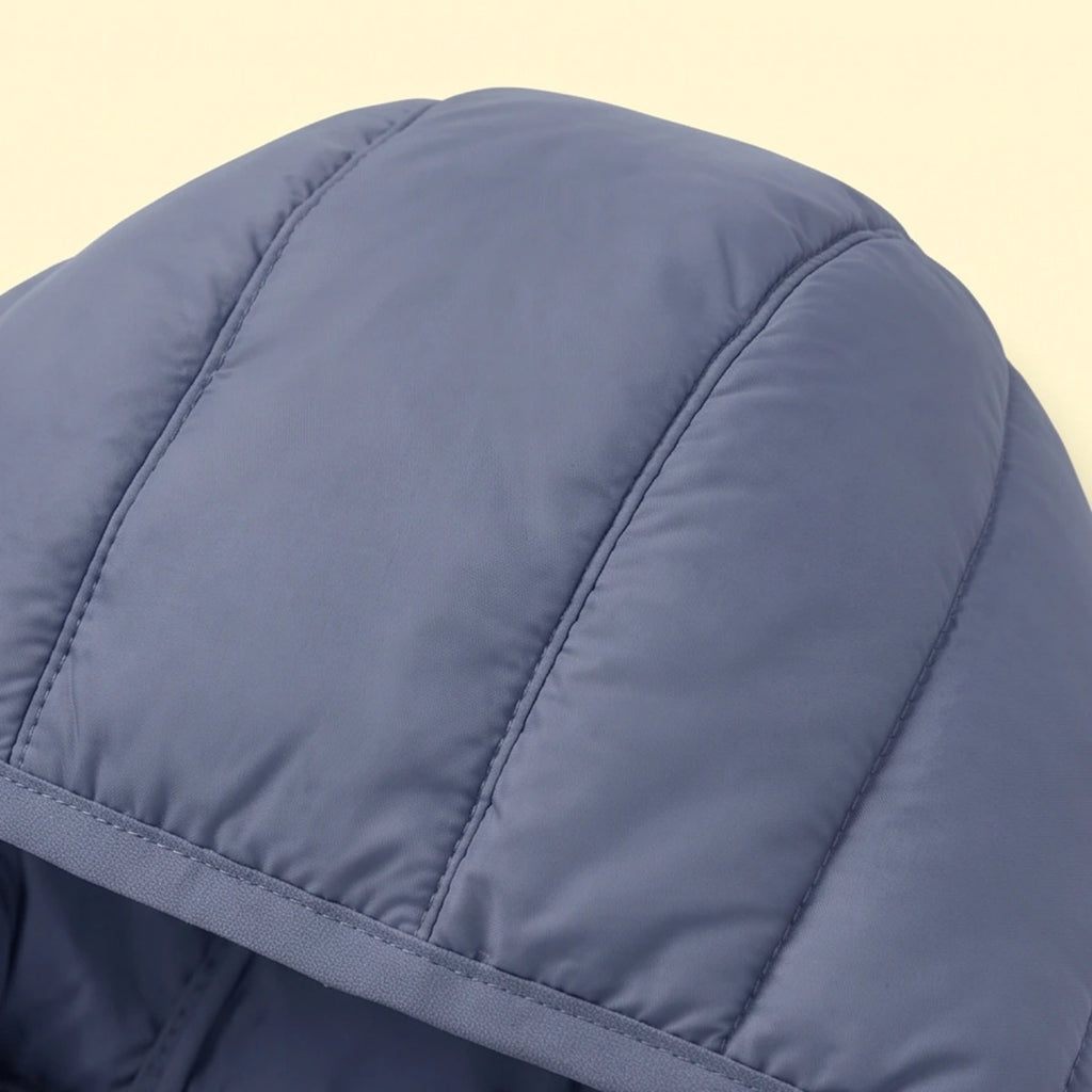 Boys Grey Hooded Quilted Puffer Jacket Coats & Jackets