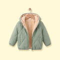 Boys Green Long Sleeve Hooded Puffer Jacket Coats & Jackets Green 1-2 Y